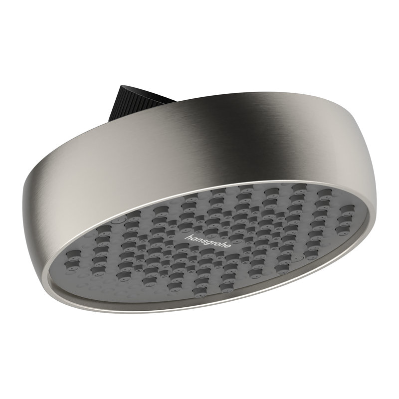 Pomme de douche 95, 1 jet, 2,5 GPM, hansgrohe Activera S, nickel brossé, Brushed Nickel, 2.5 GPM