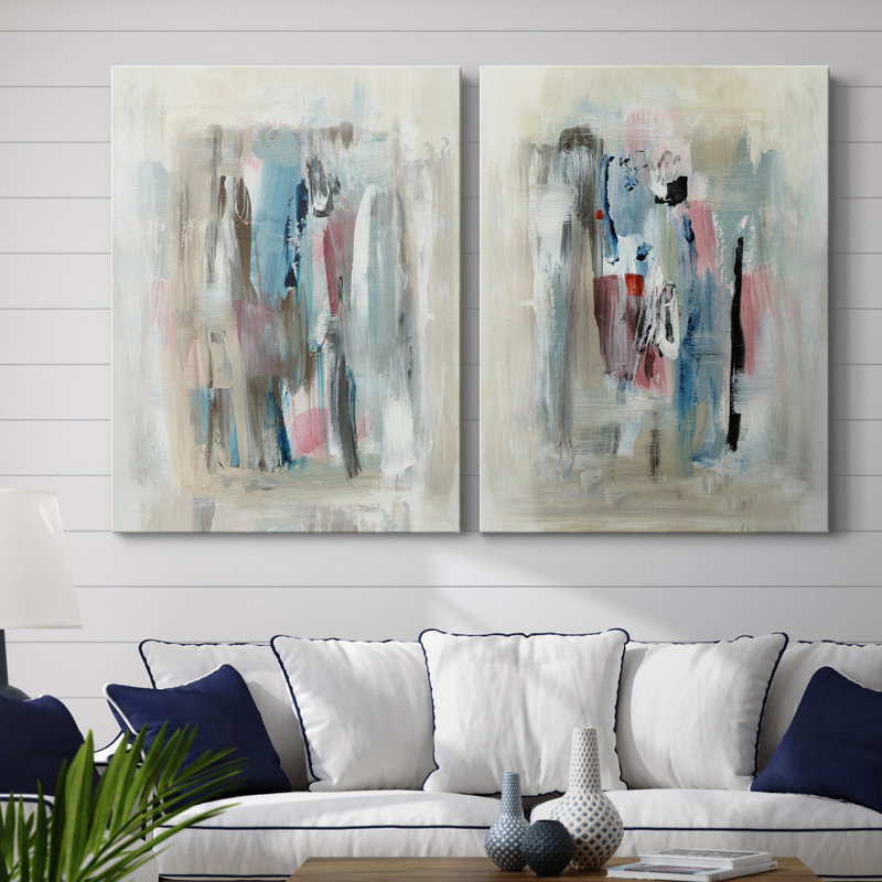 «Rain Shadow I», ensemble de 2 reproductions d'art, Pas de tapis, H 40 po x l 60 po x P 1 po, Toile tendue