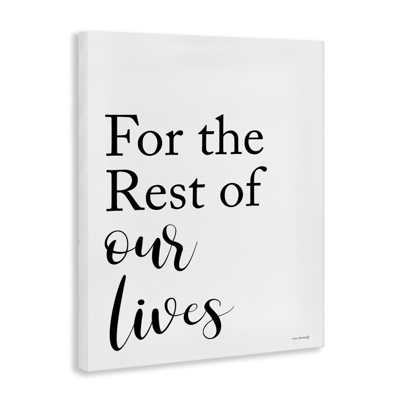 Art mural sur toile Rest of Our Lives par Tammy Apple, H 30 po x l 24 po
