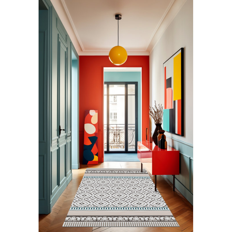 Tapis intérieur / extérieur Corra, Tapis de couloir 2 pi 7 po x 6 pi 7 po