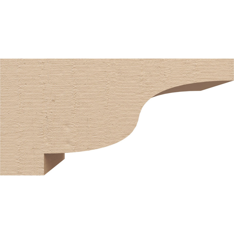 Bois de cèdre brut Newport, grain de bois TimberThane, brun clair apprêté, H 4 po x l 4 po x P 8 po