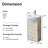 18 " W Freestanding Standard Free Standing Single Double Single Vanity Bathroom Vanity With Ceramic Top