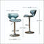 Ensemble de 2 tabourets pivotants réglables Masaccio avec base chromée Airlift-134672705