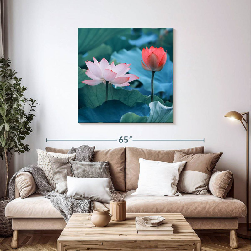 Harnek Captivating Lotus Flowers, 39" H x 39" W