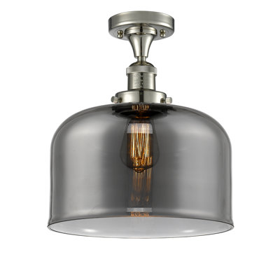 Bell - 1 Light 12" Semi-Flush Mount