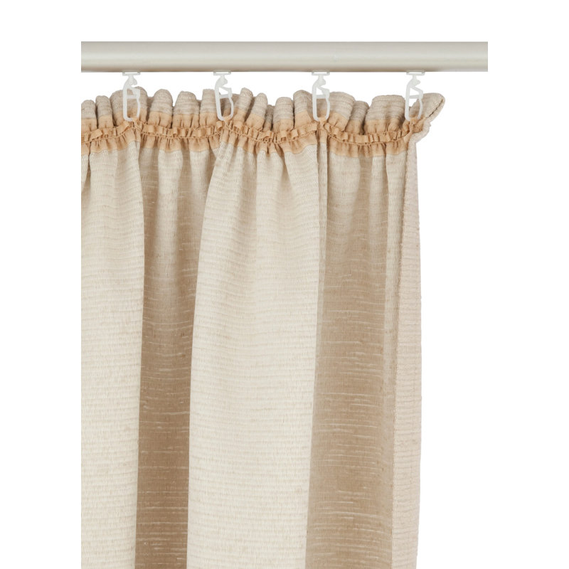 Jaylene Room Darkening Single Curtain Panel, 270 W x 245 D cm, Beige