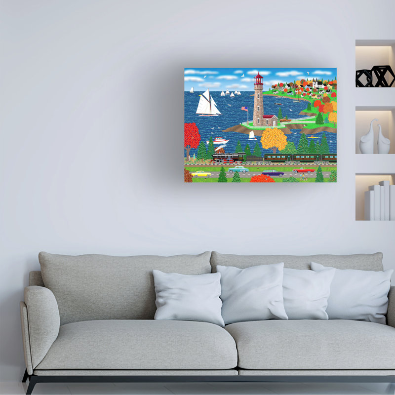 Modern & Contemporary Painting Print, 14" H x 19" W