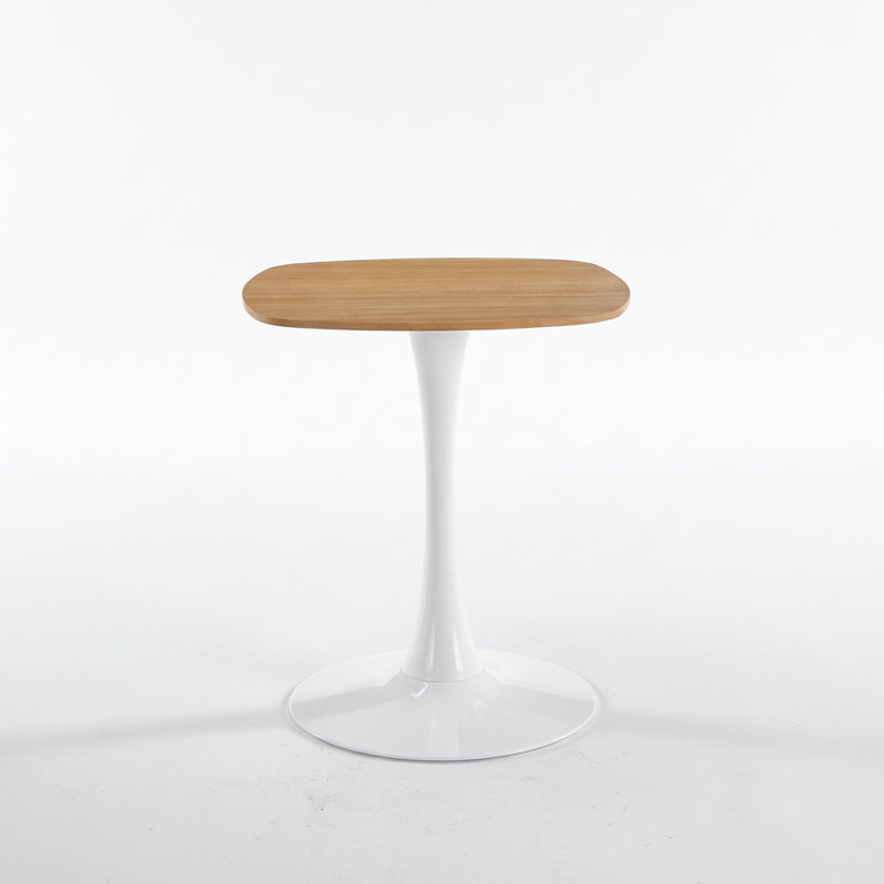 Table d'appoint ronde contemporaine avec finition et base piédestal