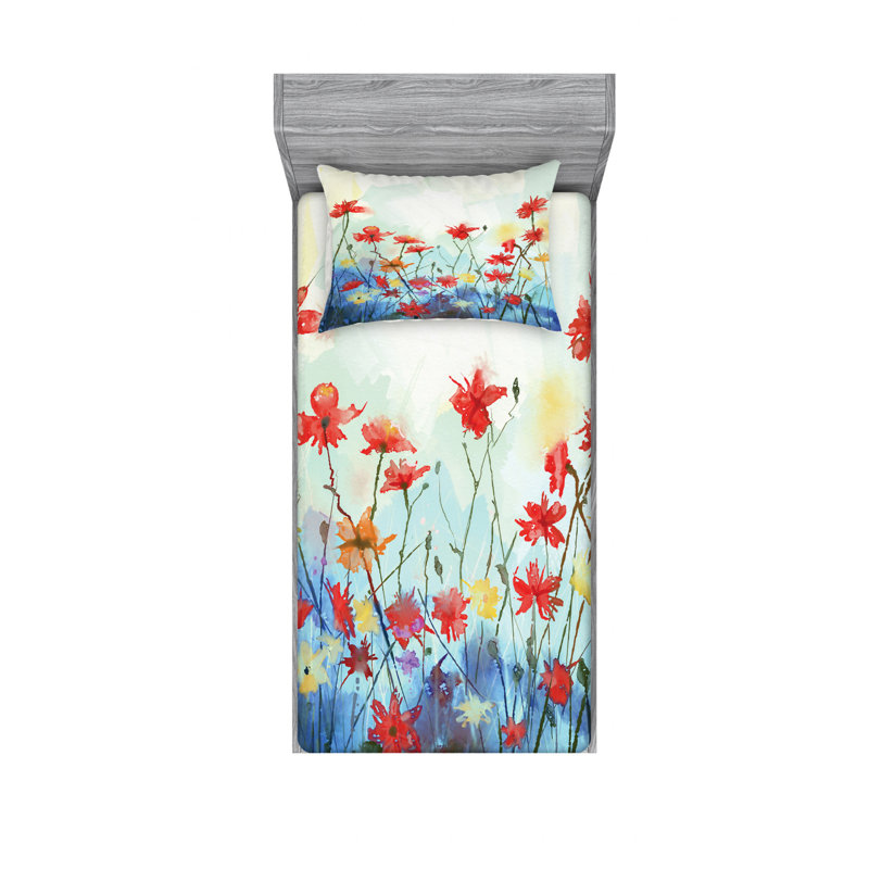 Microfiber Sheet Set, Twin XL Sheet Set with Fitted Sheet