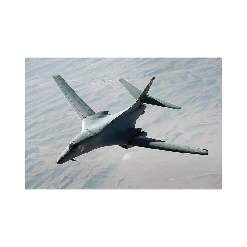 A US Air Force B-1B Lancer On A Combat Patrol Over Afghanistan by Stocktrek Images - Wrapped Canvas Print