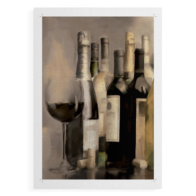 Tablette à vin II - impression sur toile seulement - non encadrée