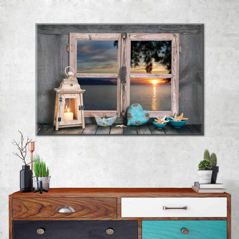 Nautical Ocean Window, reproduction sur toile, L 16 po x H 24 po