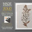 Impression botanique monochrome I - bois massif-993169402-993169380