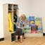 Birch 2-Section Locker with Upper Cubbies