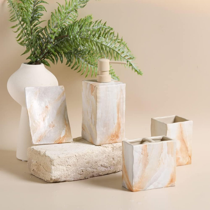 Deondrea Ceramic / Porcelain Bathroom Accessory Set