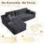 Canapé modulaire rembourré 2 pièces Boneless-1125456952-1125456928