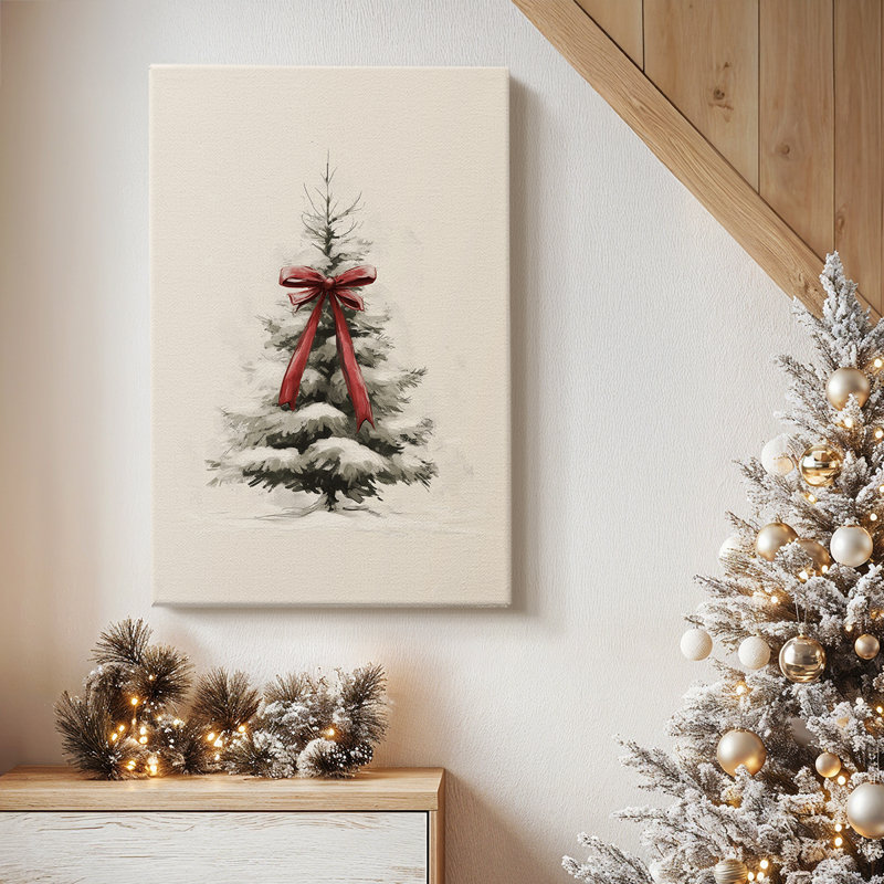 Frostlit Morning at Night - Toile tendue avec châssis de qualité supérieure, H 48 po x l 32 po