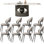 Light luxury creative rectangular dining table set