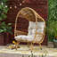 Fauteuil de patio Cozy Casual avec coussins d'eau, 37,21 po, coussins d'extérieur fabriqués à la main pour l'été, 55,93 H,