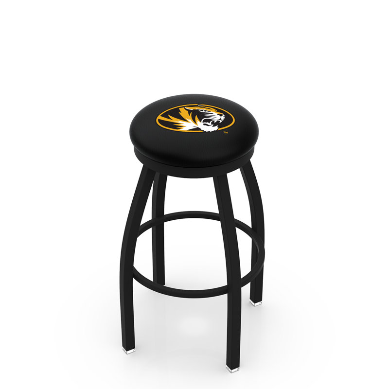 Tabouret de bar pivotant de 30 po NCAA, Ride noire, Université du Missouri