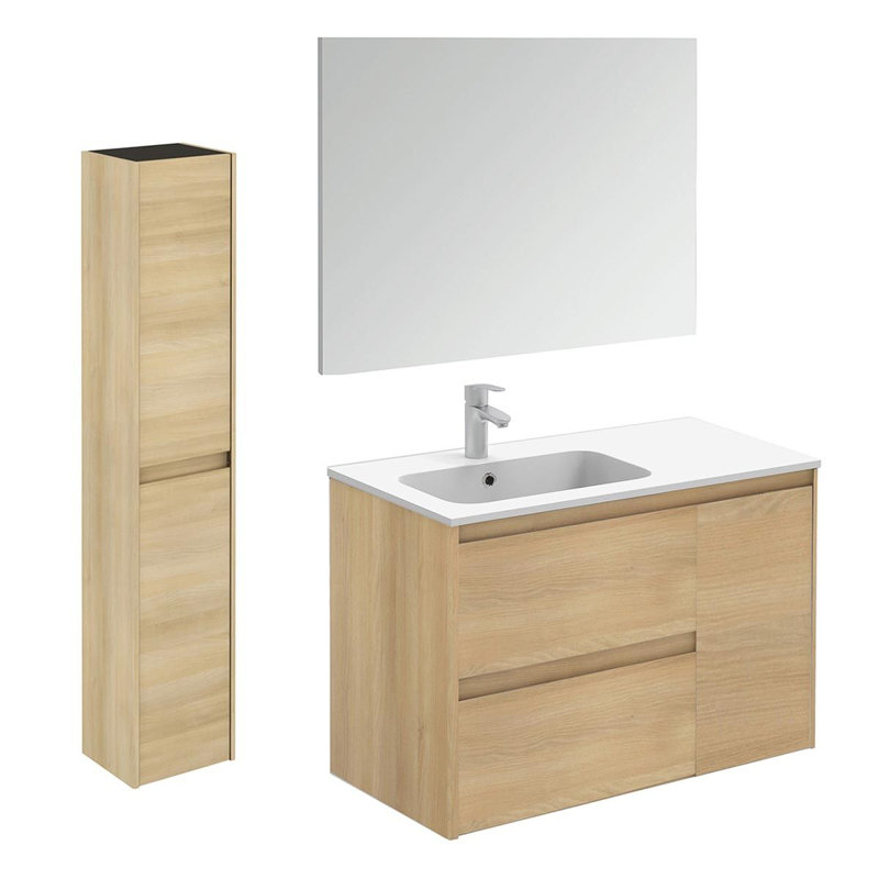 Ambra 35.6'' W Single Vanity, Nordic Oak