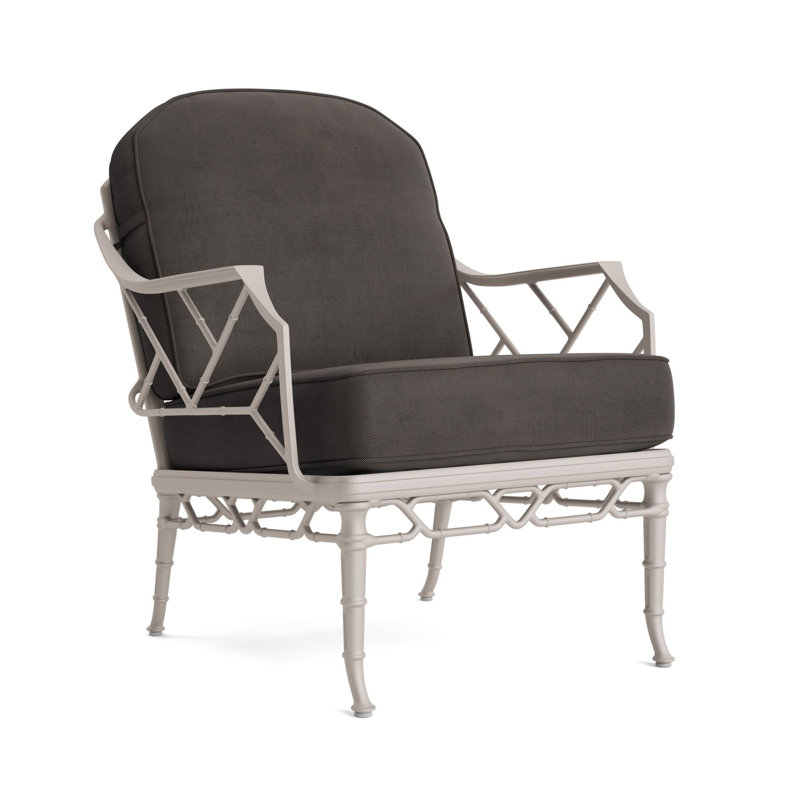 Calcutta Outdoor Lounge Chair, Fusion Charcoal, Dove Smooth