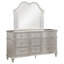 Commode romantique à 9 tiroirs avec miroir arqué romantique