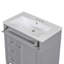 Meuble-lavabo moderne avec lavabo supérieur, 2 tiroirs et un tiroir basculant
