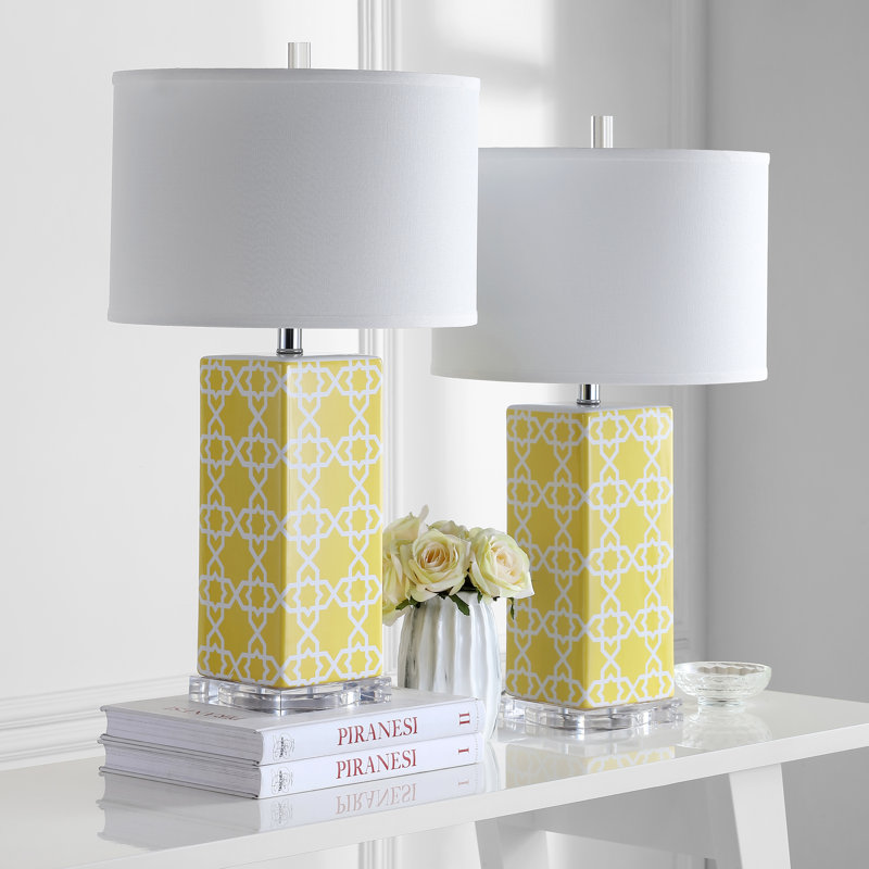 Casale Ceramic Table Lamp, Yellow