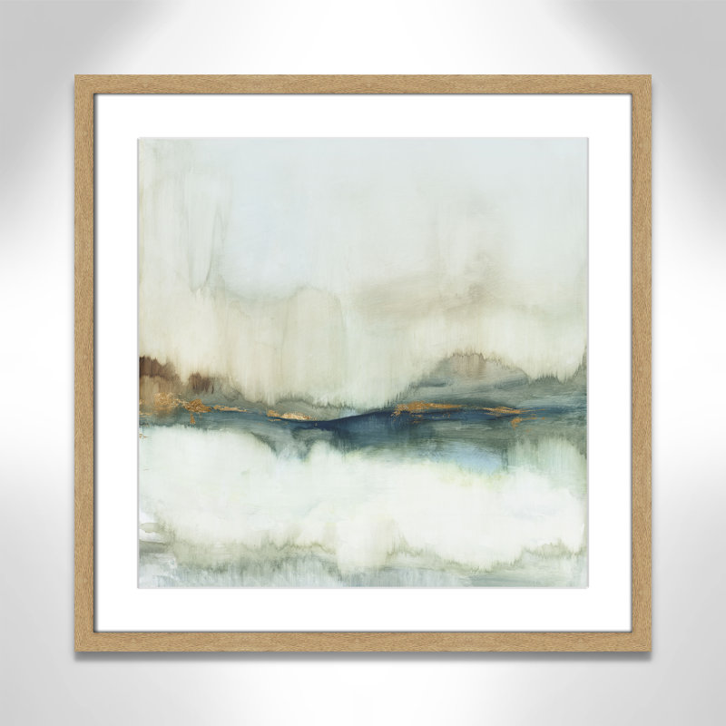 «Land Reflection», reproduction de la collection Square par Allison Pearce, H 23,5 po x l 23,5 po, Naturel