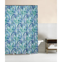 1pc Nautical Coastal Shower Curtain, Coral Seashell Beach Shower