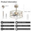 50.8cm Ceiling Fan with Light Kit