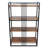 Lauxel 4 Tier Metal Framed Wood Shelf