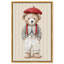 «Little Parisian Teddy Bear», reproduction acrylique encadrée par Art Remedy, cadre argenté, 20 x 30-787687602-787687609