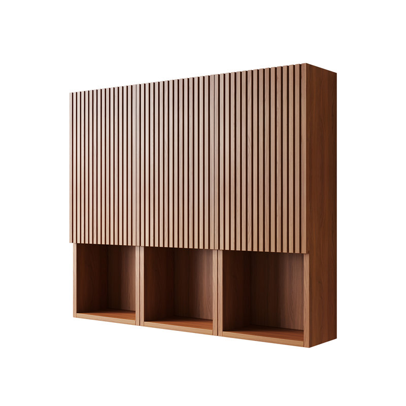 MITCH 41" Bathroom Wall Mounted Cabinet, Brown Oak