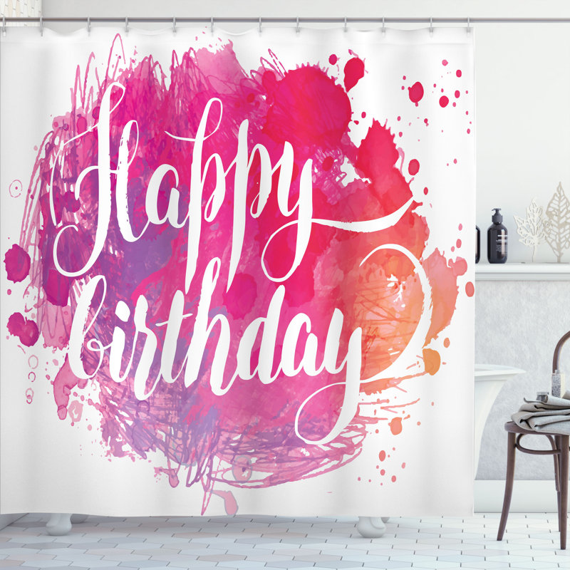 Shower Curtain with Hooks Included, 70"H x 69"W