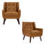 Fauteuil d'appoint revêtu de similicuir 28,3 po Davey-1709621338