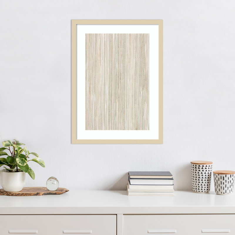 «Lines and Textures No 2» par Alma Wood, reproduction d'art encadrée, H 25 po x l 19 po
