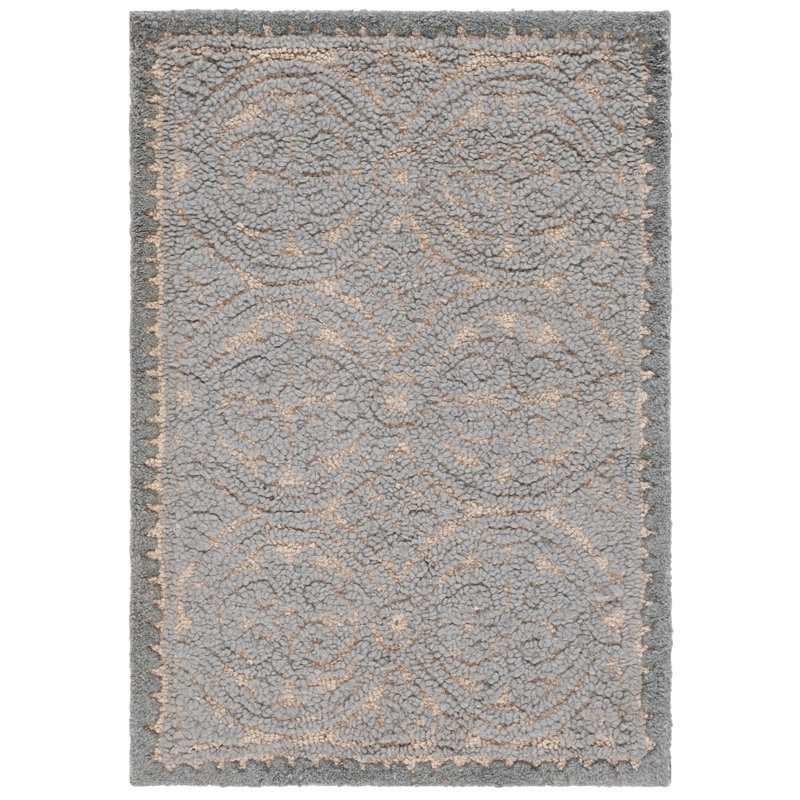 Sadik Cambridge Hand Tufted Wool Geometric Rug, Rectangle 2' x 3'