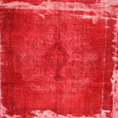 Tapis traditionnel rouge / blanc Alep