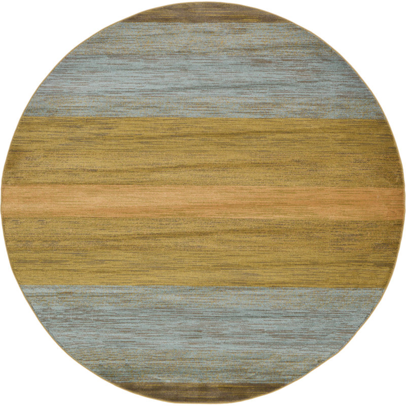 Simsbury Striped Indoor Rug, Round 8'