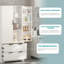 Armoire de cuisine cannelée avec 2 grands tiroirs et 8 étagères à épices, organisateur de rangement autoportant-357563238