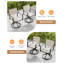 Ensemble de chaises de patio pivotantes, ensemble de 2 chaises de salle à manger d'extérieur en aluminium Never-Rust-236610536-236610538
