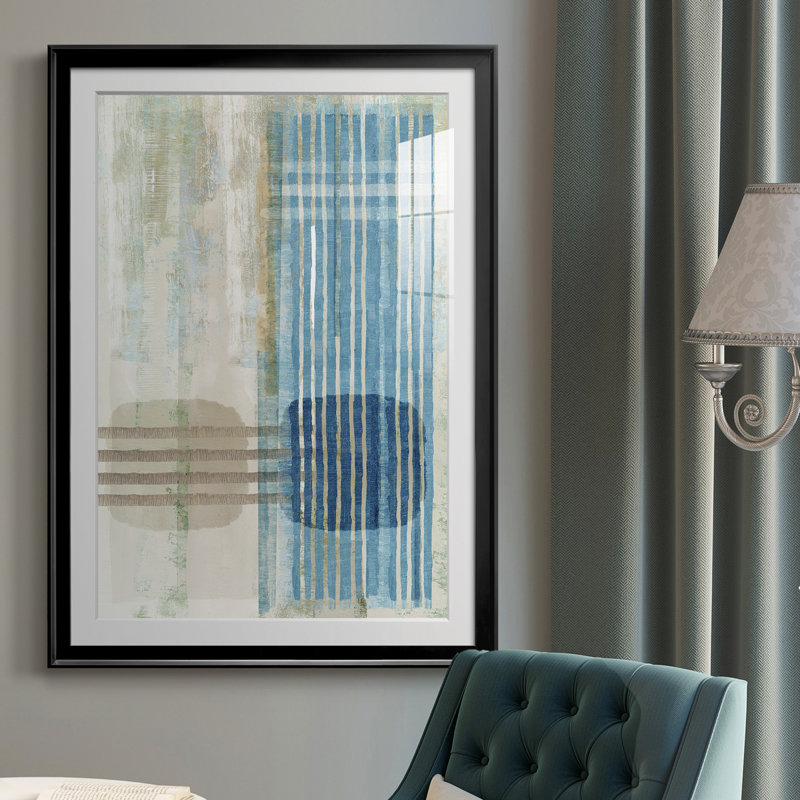 Blue Horizon III - reproduction de cadre photo, H 24,5 po x l 18,5 po x P 1 po, Cadre noir