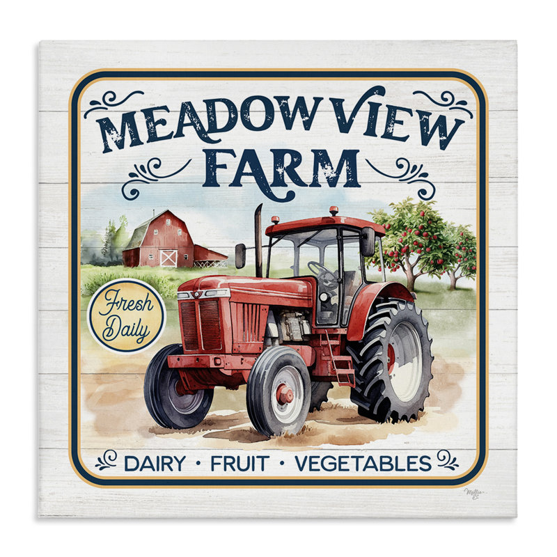 «Meadowview Farm Tractor» par Mollie B., H 17 po x l 17 po