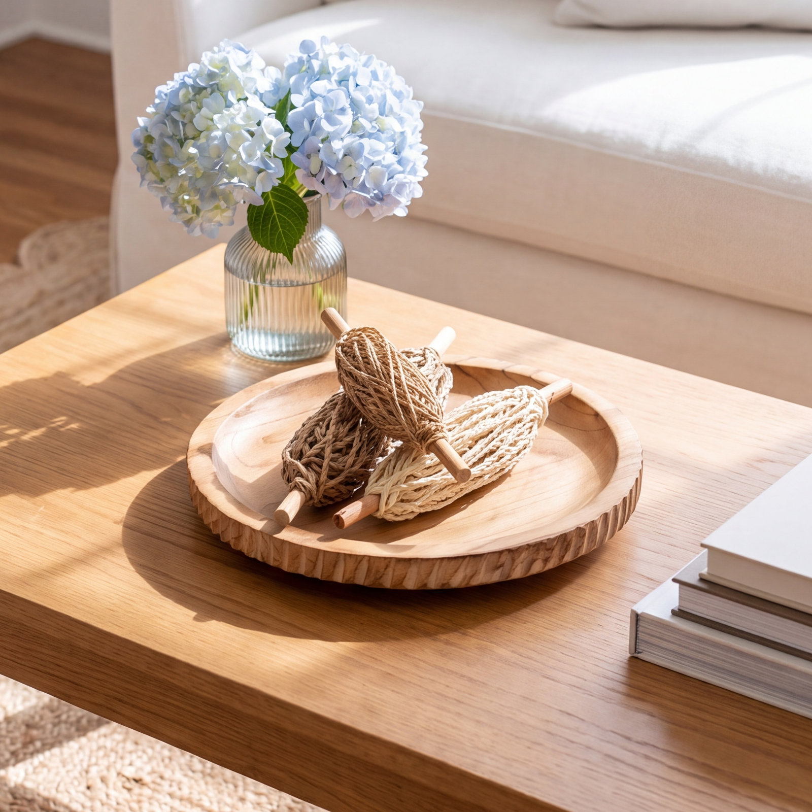 Hudson 3-Piece Paper Rope Spools Sculpture