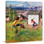 « oregon baseball » par john clymer, reproduction d’art sur toile tendue-15060303