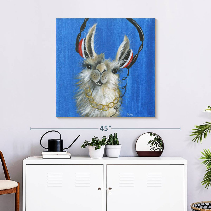 Ketti Llama Jammin', 30" H x 30" W