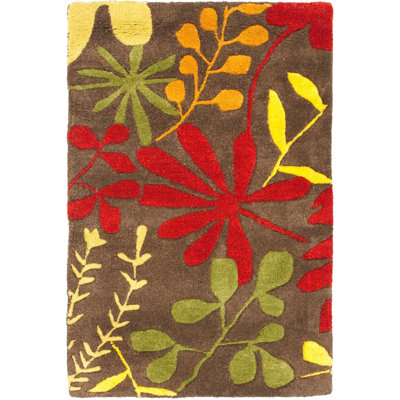 Avayah Soho Hand Tufted Wool And Viscose Floral Rug