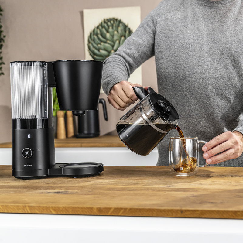 ZWILLING Enfinigy Glass Drip Coffee Maker, Black